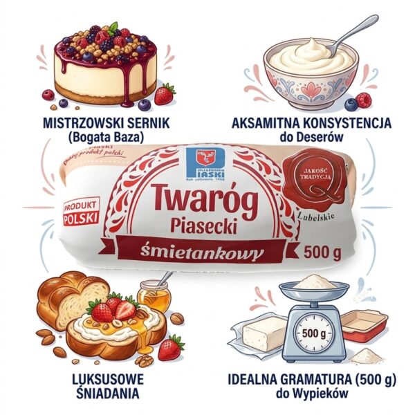 Twaróg śmietankowy 500 g OSM Piaski
