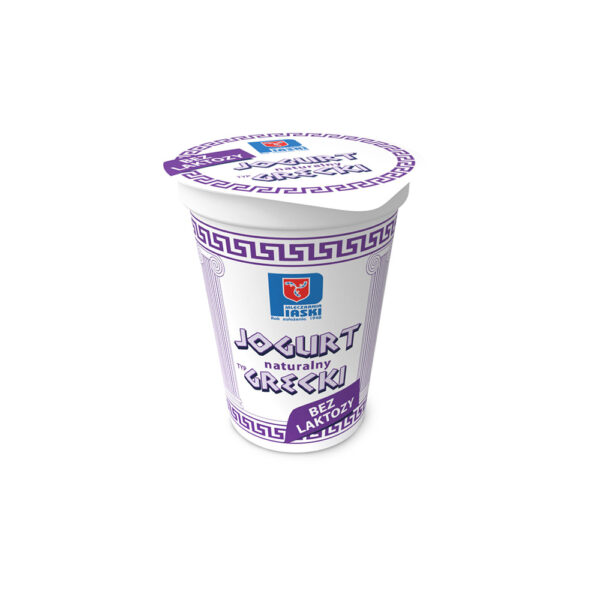 Jogurt naturalny typ Grecki BEZ LAKTOZY kubek 400 g OSM Piaski