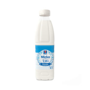 Mleko naturalne 2,0% butelka 1litr OSM Piaski