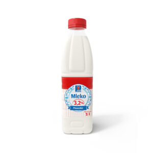 Mleko naturalne 3,2% butelka 1litr OSM Piaski