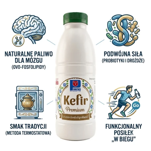 Kefir premium z ovo-fosfolipidami butelka 400 g OSM Piaski